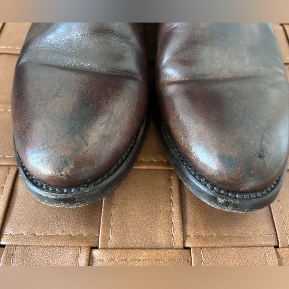Alberto Fasciani Brown Italian Leather Riding Boots Women’s Size 37.5 - Picture 6 of 14